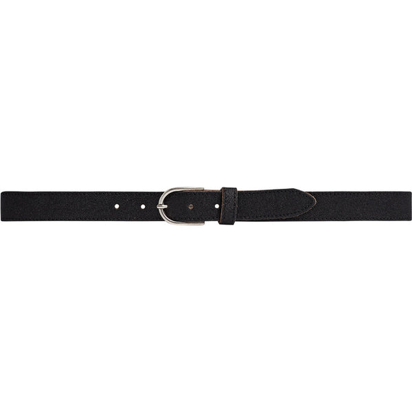DEPECHE Glitter belt with discreet buckle Belts 099 Black (Nero)