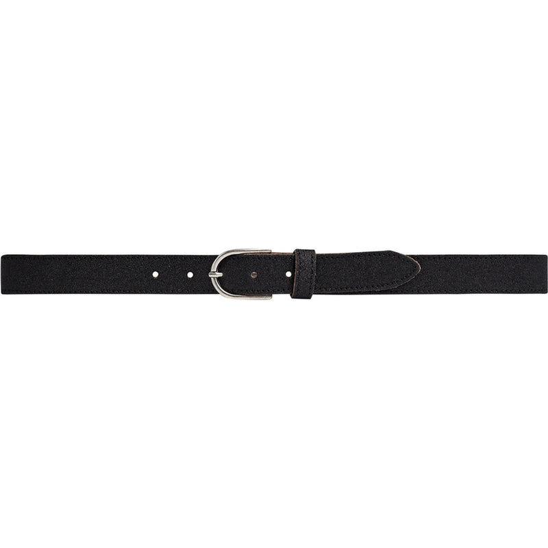 DEPECHE Glitter belt with discreet buckle Belts 099 Black (Nero)