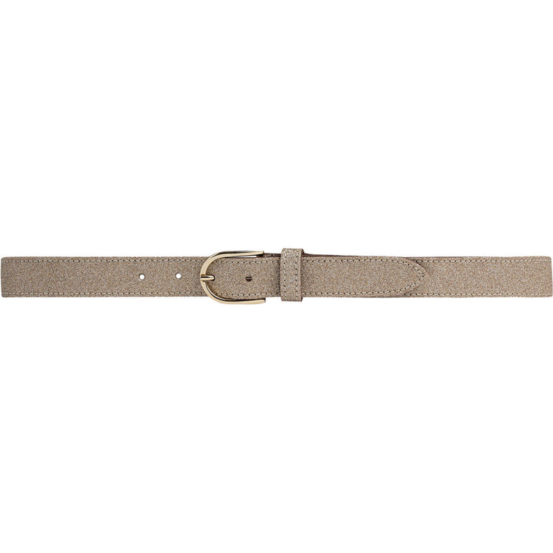 DEPECHE Glitter belt with discreet buckle Belts 206 Gold Metallic