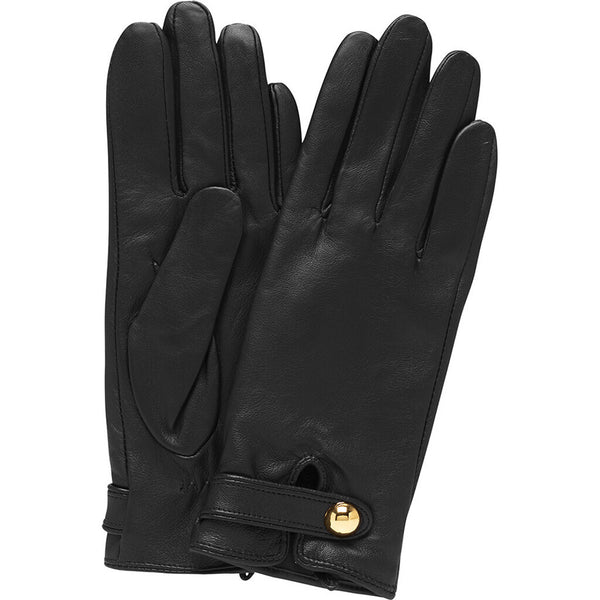 DEPECHE Gloves with beautiful detail Gloves 099 Black (Nero)