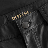 Depeche leather wear HW regular fitting Boa leather pants Pants 099 Black (Nero)