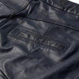 Depeche leather wear HW regular fitting Boa leather pants Pants 285 Midnight Blue