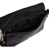 DEPECHE Hair-on leather clutch Clutch 095 Jet Black