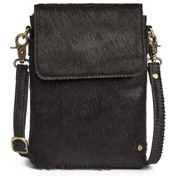 DEPECHE Hair-on mobilebag Mobilebag 095 Jet Black