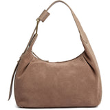 DEPECHE Handbag in suede and cow leather Shoulderbag / Handbag 224 Taupe