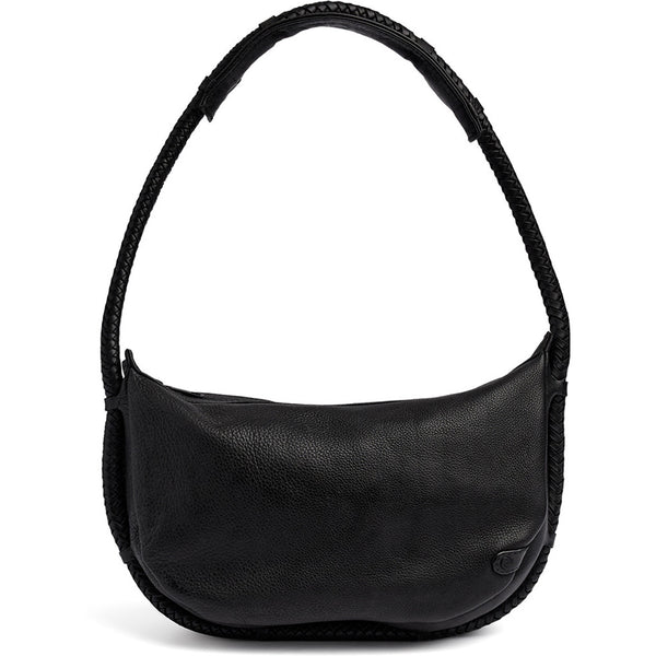 DEPECHE Handbag with beautiful braided strap Shoulderbag / Handbag 099 Black (Nero)