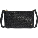 DEPECHE Handwoven calf leather clutch bag Small bag / Clutch 099 Black