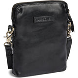 DEPECHE Handwoven calf leather mobile bag Mobilebag 099 Black