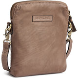 DEPECHE Handwoven calf leather mobile bag Mobilebag 250 Dark Taupe