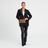 DEPECHE Handwoven suede clutch bag Small bag / Clutch 007 Mud