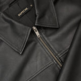 Depeche leather wear Isla Bomber Jacket Jacket 099 Black