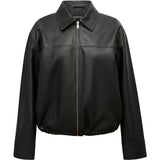 Depeche leather wear Isla Bomber Jacket Jacket 099 Black