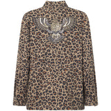 Depeche Clothing Jane jacket decorated with a beautiful patch Jackets 261 Leopard Printed