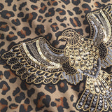 Depeche Clothing Jane jacket decorated with a beautiful patch Jackets 261 Leopard Printed