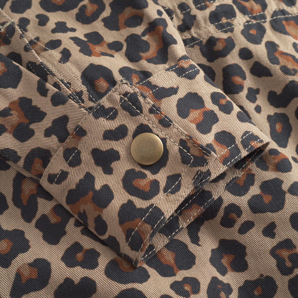 Me jane leopard print coat outlet
