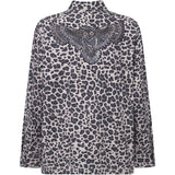 Depeche Clothing Jane jacket decorated with a beautiful patch Jackets 281 Grey leo print