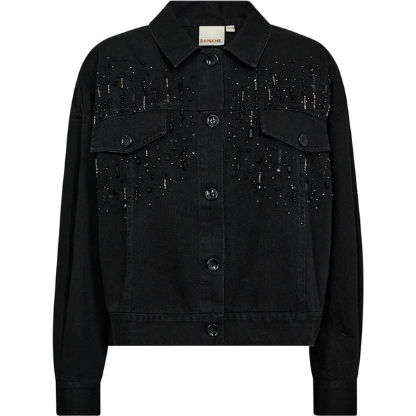 Depeche Clothing Janet jacket with beautiful details Jackets 099 Black (Nero)