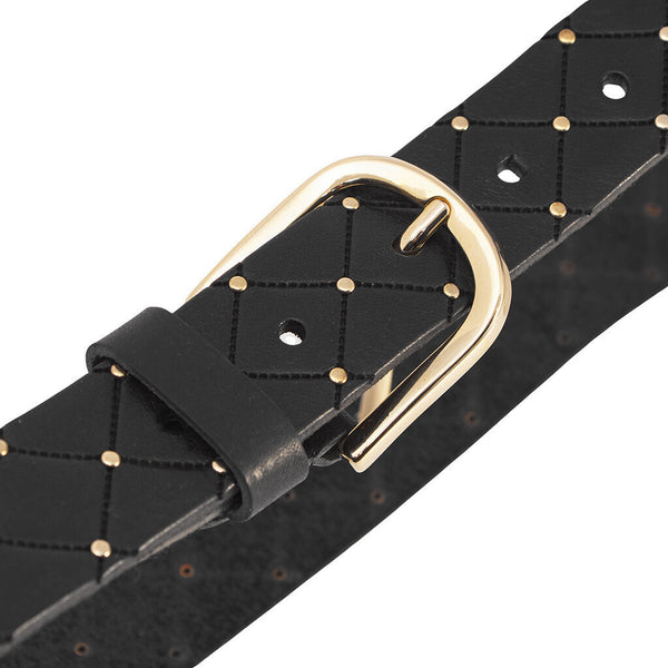 DEPECHE Jeans Belt Belts 190 Black / Gold