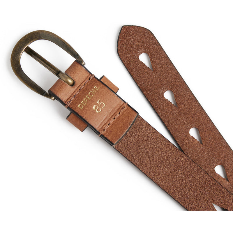 DEPECHE Jeans Belt Belts 014 Cognac