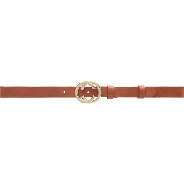 DEPECHE Jeans belt Belts 171 Cognac/Gold