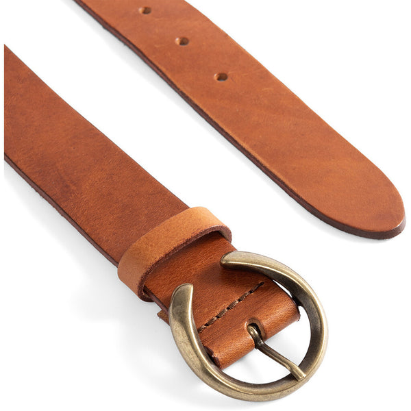 DEPECHE Timeless belt in soft leather Belts 014 Cognac