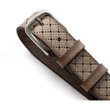 DEPECHE Jeans belt decorated with hole pattern Belts 020 Taupe (visione)