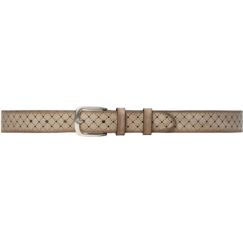 DEPECHE Jeans belt decorated with hole pattern Belts 020 Taupe (visione)