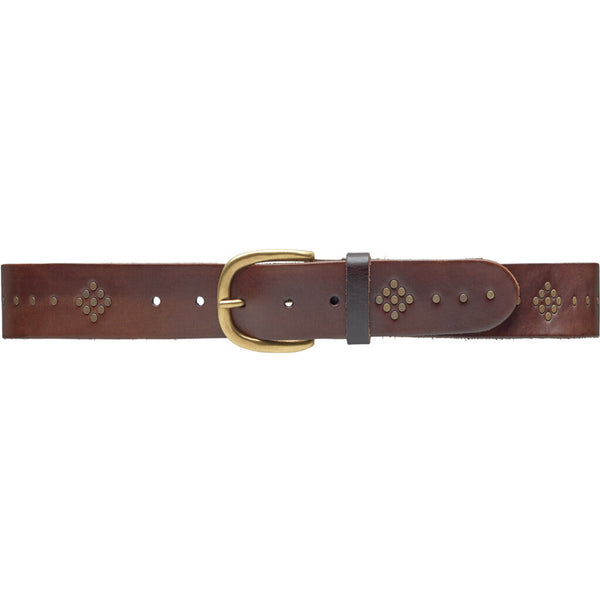 DEPECHE Jeans belt decorated with hole pattern Belts 015 Brown