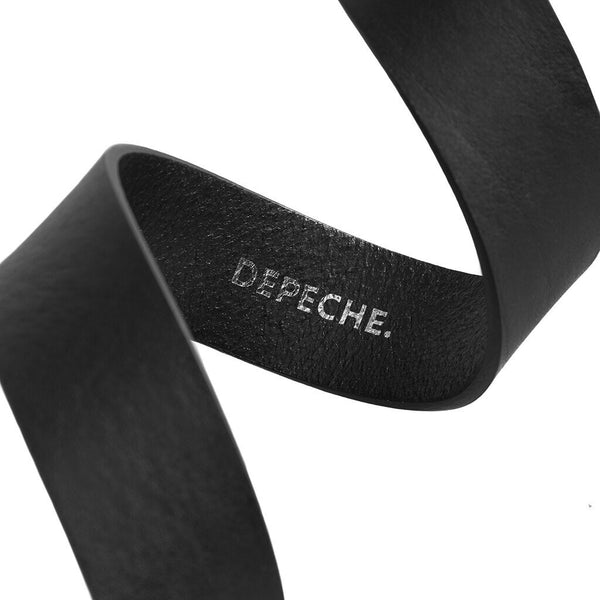 DEPECHE Jeans belt in nice leather quality Belts 099 Black (Nero)