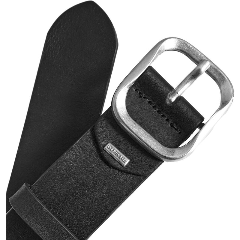 DEPECHE Jeans belt in nice leather quality Belts 099 Black (Nero)
