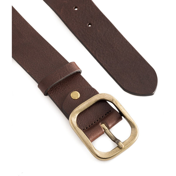 DEPECHE Jeans belt in nice leather quality Belts 161 Dark brown