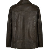 Depeche leather wear Jila Biker Blaze Jacket 054 Khaki