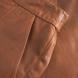 Depeche leather wear Julia leather shorts Shorts 005 Vintage cognac