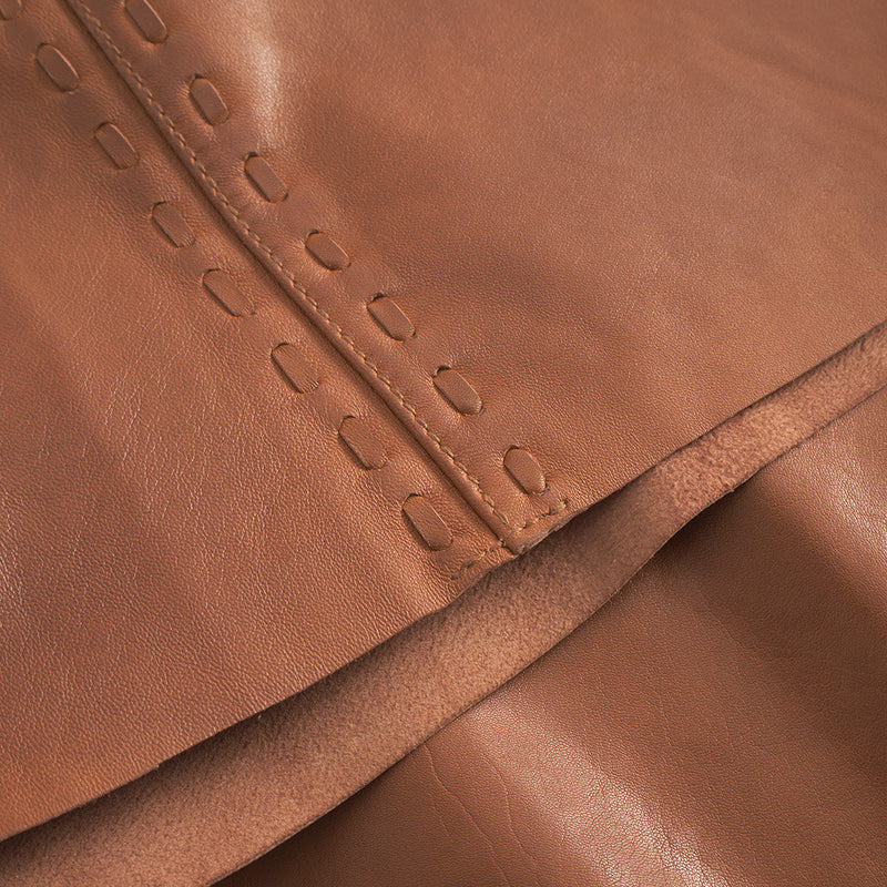 Depeche leather wear Julia leather shorts Shorts 005 Vintage cognac