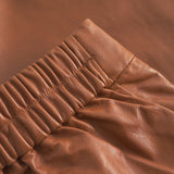 Depeche leather wear Julia leather shorts Shorts 005 Vintage cognac