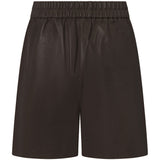 Depeche leather wear Julia leather shorts Shorts 008 Chocolate