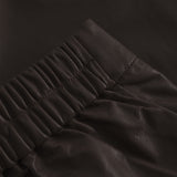 Depeche leather wear Julia leather shorts Shorts 008 Chocolate