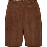 Depeche leather wear Julia suede shorts Shorts 311 Wood