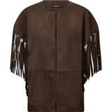 Depeche leather wear Kala Suede Vest Vest 341 Warm Deer