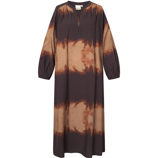 Depeche Clothing Kia dress in the most beautiful print Dresses 269 Brown Printed