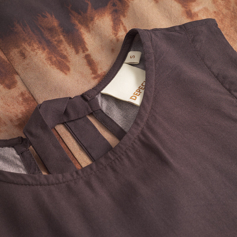 Depeche Clothing Kia top in the most beautiful print Tops 269 Brown Printed