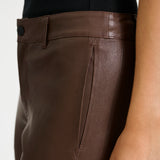 Depeche leather wear Kiri Boot Cut Leather Pants Pants 173 Chestnut