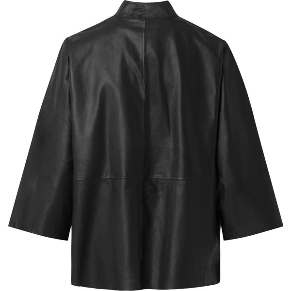 Depeche leather wear KyleDEP Leather Top Tops 099 Black (Nero)