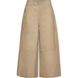 Depeche leather wear Lauren 7/8 lenght leather pants Pants 177 Cream