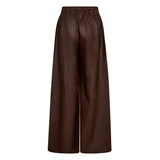 Depeche leather wear Lauren MW Full Length Leather Pants Pants 106 Coffee
