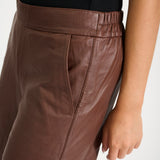 Depeche leather wear Lauren MW Full Length Leather Pants Pants 106 Coffee