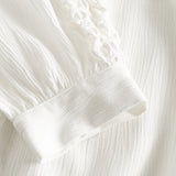 Depeche Clothing Lea blouse with feminine details Blouse 230 Off White