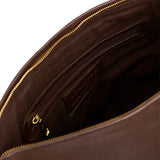 DEPECHE Leather Shopper Shopper 106 Coffee