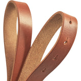 DEPECHE Leather belt with beautiful buckle Belts 014 Cognac