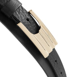 DEPECHE Leather belt with feminine buckle Belts 099 Black (Nero)